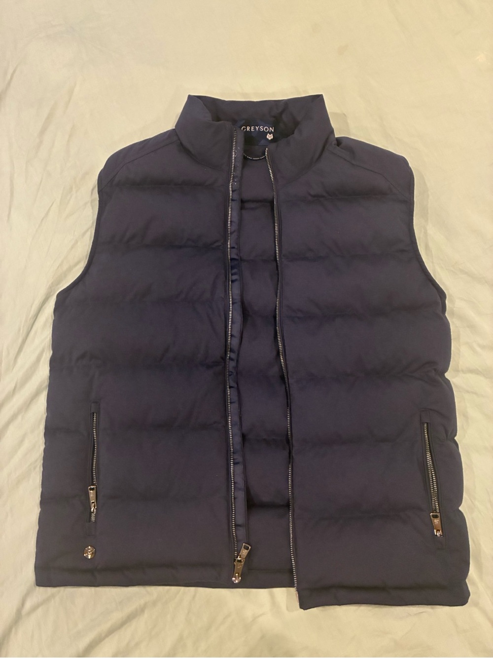 Greyson Men’s Navy Quilted Puffer Vest